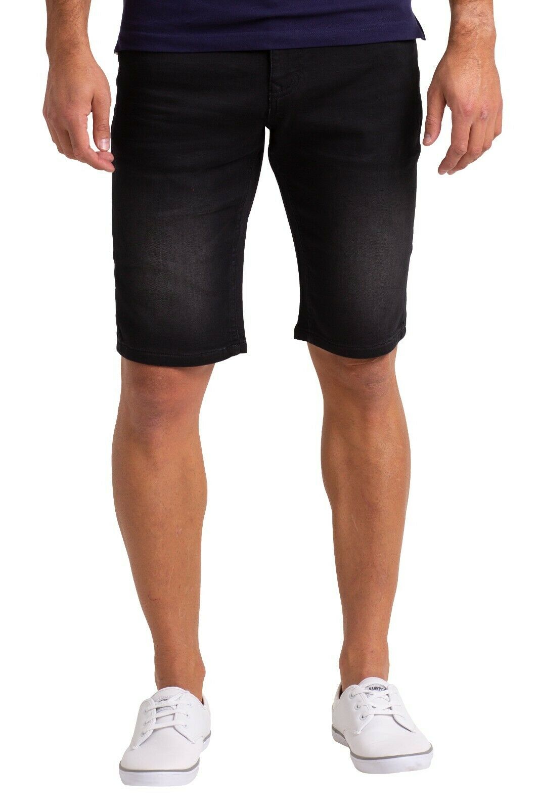 Men Distressed Skinny Denim Shorts Casual Summer Slim Fit Ripped Jeans Half  Pants | Fruugo KR