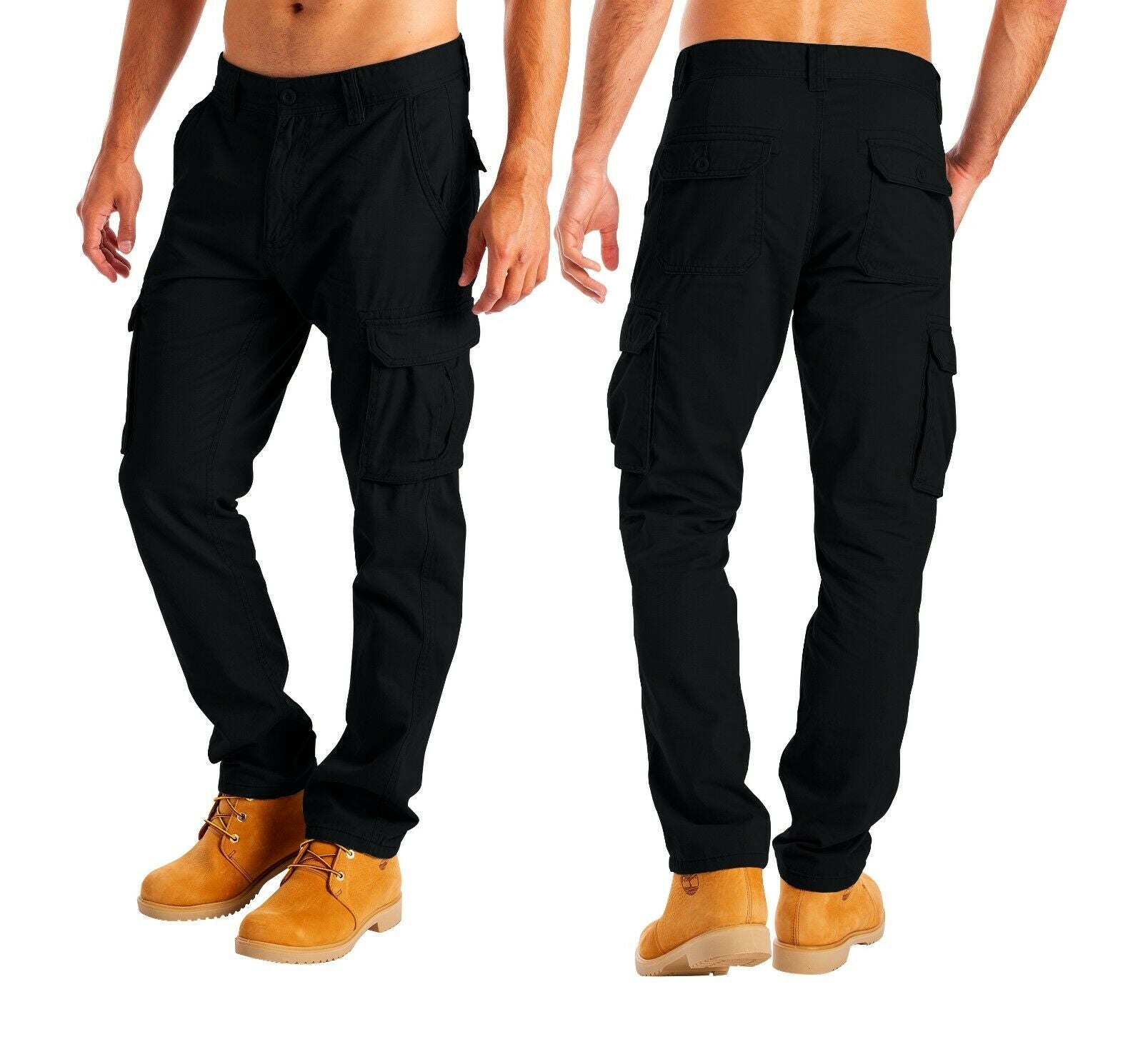 Buy French Connection Mens Combat Tech Cargo Trousers Charcoal